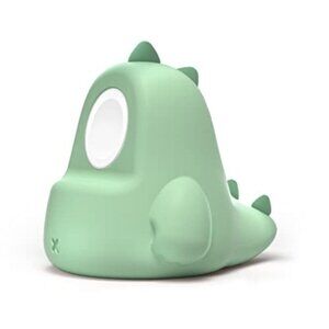 Apple Watch Charging Stand Green Dinosaur Silicone for Nightstand Desks